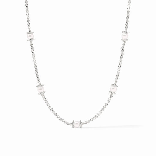 Julie Vos, Hydra Delicate Station Necklace - Silver