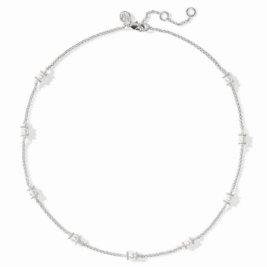 Julie Vos, Hydra Delicate Station Necklace - Silver