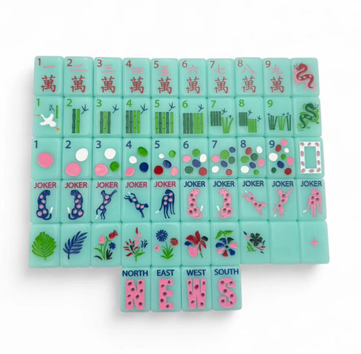 Springtime Safari - Sky Blue by Bespoke Mahjong