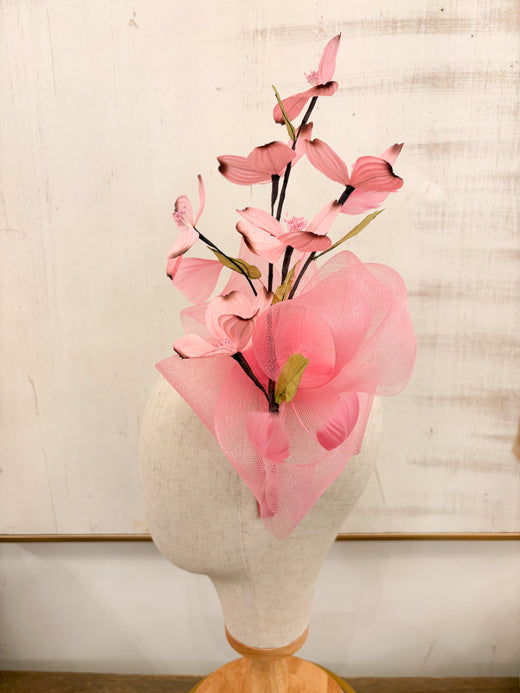 Eden Fascinator with Vintage Flowers