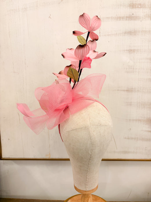 Eden Fascinator with Vintage Flowers