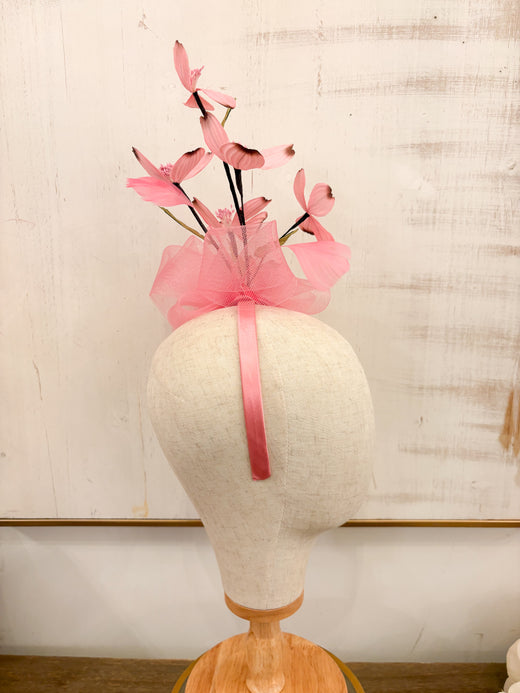 Eden Fascinator with Vintage Flowers