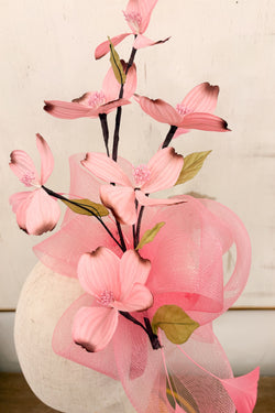 Eden Fascinator with Vintage Flowers