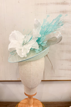 Emily Fascinator with Vintage Flowers