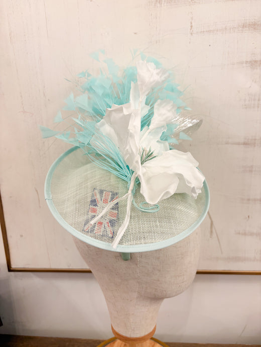 Emily Fascinator with Vintage Flowers