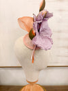Stacy Fascinator with Vintage Flowers