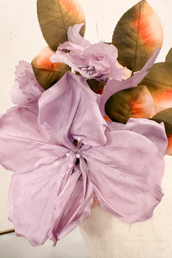 Stacy Fascinator with Vintage Flowers
