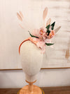 Carlie Fascinator with Vintage Flowers