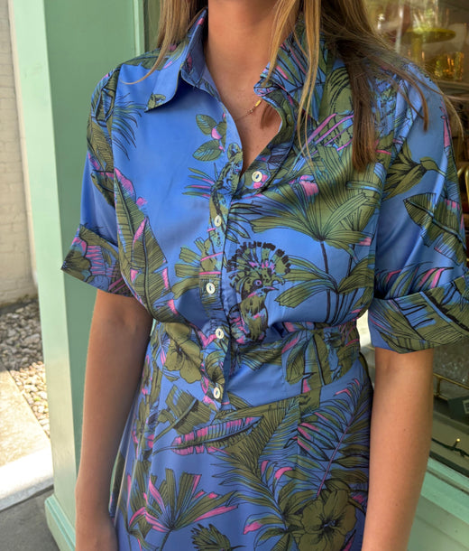 Jungle Button Down Top