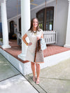 Suede Front Pocket Dress