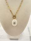 Semi Precious Stone Slice Charm
