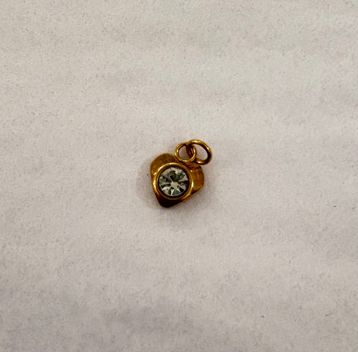 Heart With Gem Charm