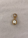 Rhinestone Teardrop Charm