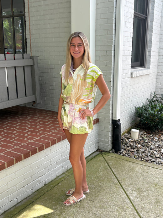 Fiona High Waist Bubble Shorts