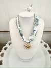 Heart Scarf Charm Necklace