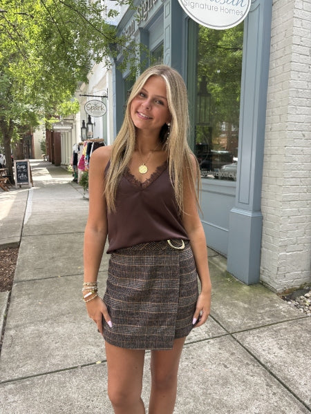 Plaid Mini Skirt