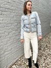 Braided Trim Jean Jacket