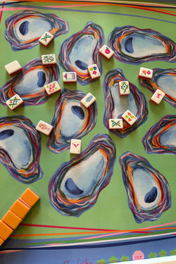 Oyster Confetti Mat by Mahjong Moxie