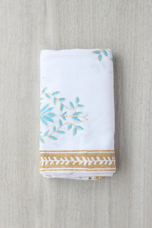 Block Print Tablecloth - 60 x 60