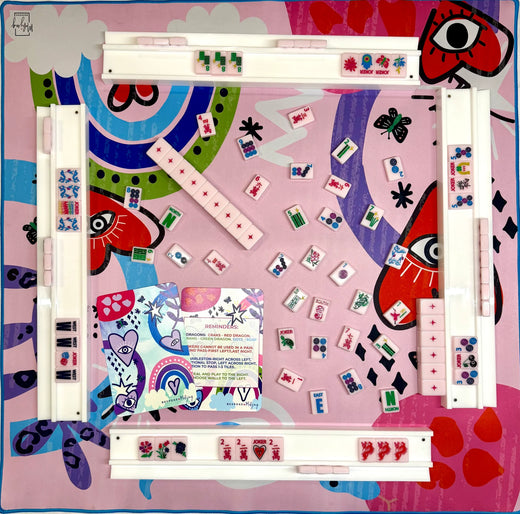 Lucky Charms Mahjong Tiles by Bespoke - Marshmallow Pink