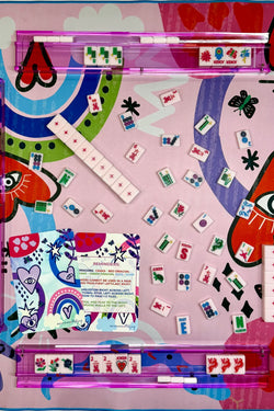 Lucky Charms Mahjong Tiles by Bespoke - Marshmallow Pink