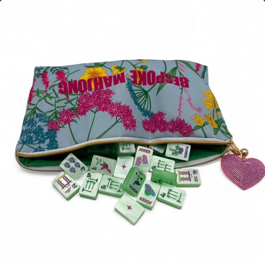 Garden Glow Matcha Pearl Mahjong Tile Set