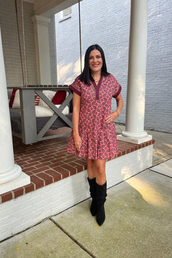 Hibiscus Ruffle Dress