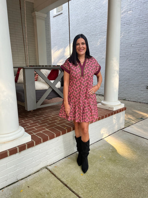 Hibiscus Ruffle Dress