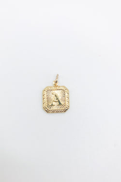 Initial Charm - Square Letter