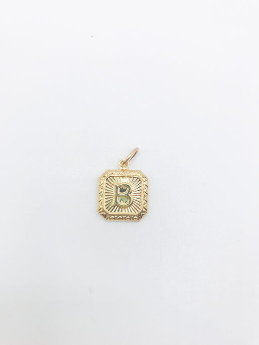 Initial Charm - Square Letter