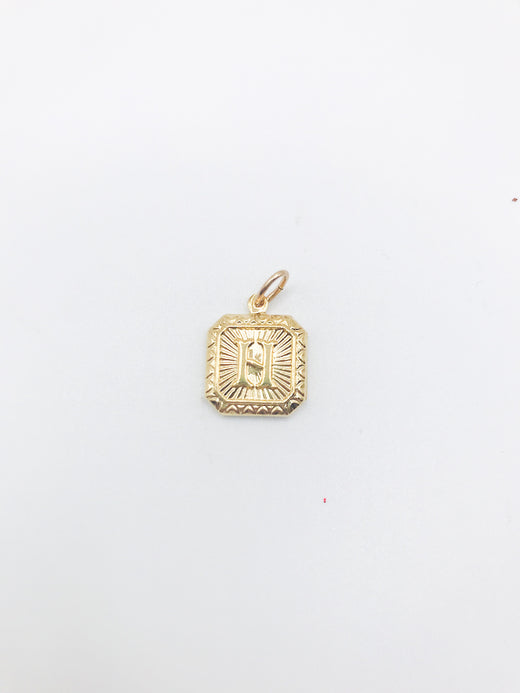 Initial Charm - Square Letter