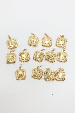 Initial Charm - Square Letter