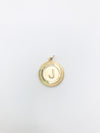 Initial Charm - Round Coin Letter Charm