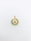 Initial Charm - Round Coin Letter Charm