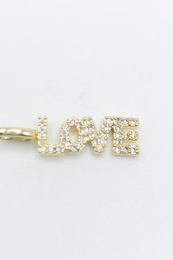 Charm Bar - Love Pave Charm