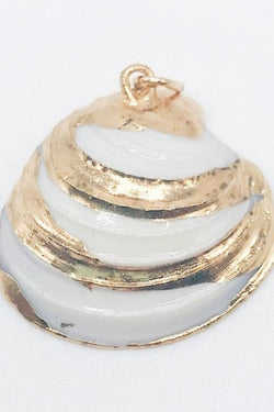 Charm Bar - Gold & White Shell