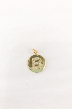 Initial Charm - Pave Circle