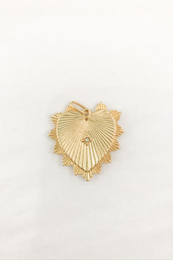 Textured Heart Pendant