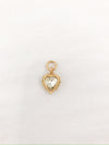 Rhinestone Gold Heart