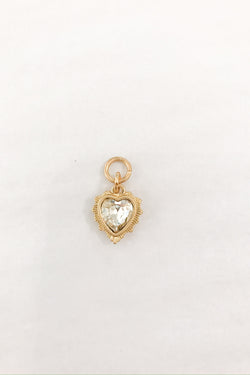 Rhinestone Gold Heart