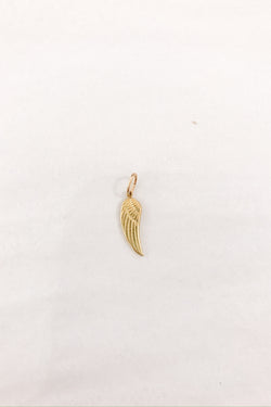 Angel Wing Charm in Shiny Gold