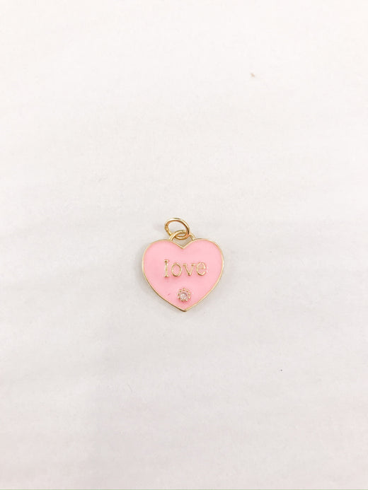 Pink Heart Charm