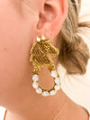 Derby Lucky Filly Beaded Earrings