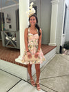 Floral Halter Mini Dress