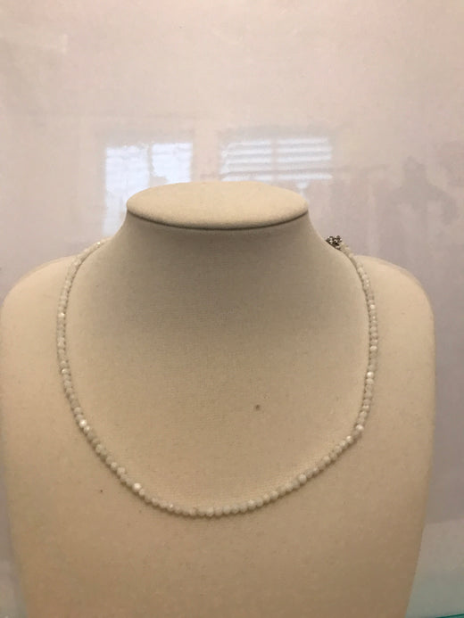 3mm Faceted Gemstone Necklace