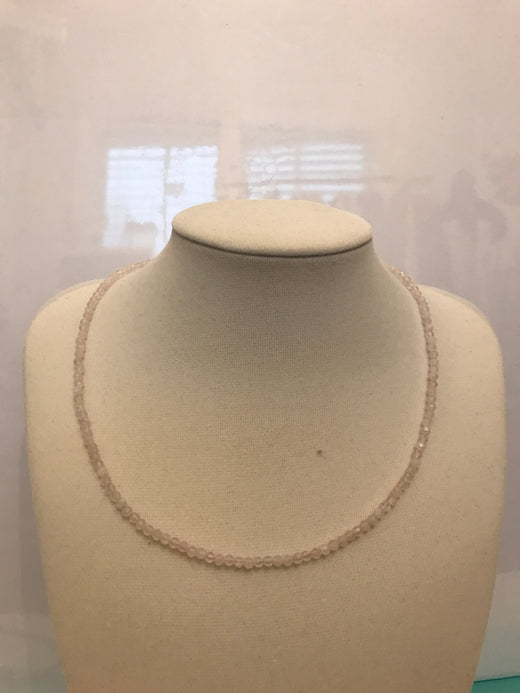 3mm Faceted Gemstone Necklace