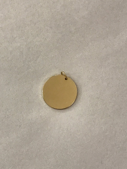Gold Circle Charm