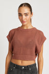 Tatum Crochet Banded Crop Top