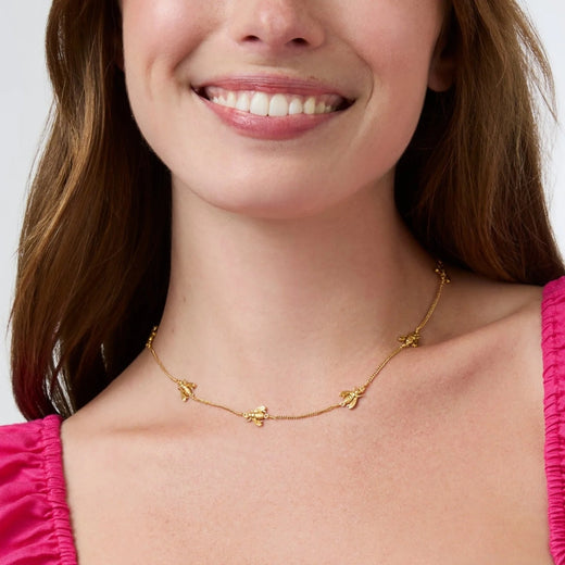 Julie Vos, Bee Delicate Station Necklace