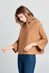 Ribbed Mock Neck Sweater
